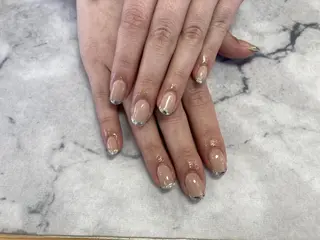 ネイル ネイルリボン 受付スタッフのネイルデザイン