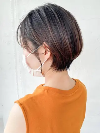 ショート カラー パーマ ヘアアレンジ ITbyALBUM 藤沢店のヘアスタイル