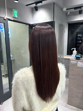 ロング カラー 艶カラー✨️縮毛矯正 ×耳ツボ💠mamiのヘアスタイル