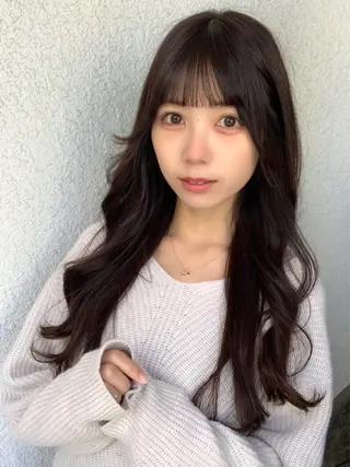 ロング カラー ✨️美髪矯正×似合わ せ艶カラー✨藤田透のヘアスタイル