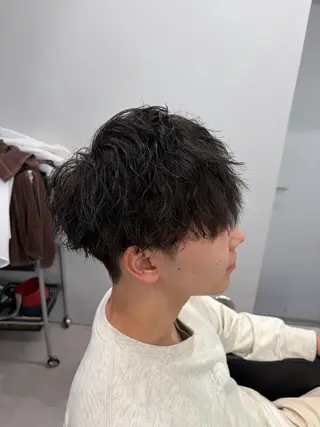 ショート パーマ メンズ 北千住No1 二田健吾‼️のヘアスタイル