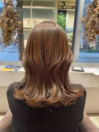 セミロング 原 萌香のヘアスタイル