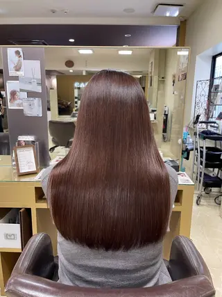 セミロング 縮毛・酸性ストレート 特化のヘアスタイル