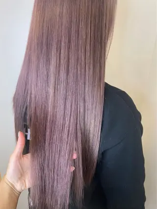 ロング カラー フクダ レンのヘアスタイル
