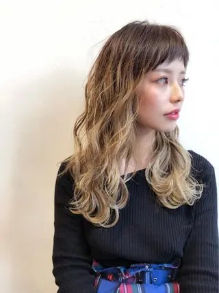 ミディアム カラー メンズカット特化柏駅 徒歩3分LOUのヘアスタイル