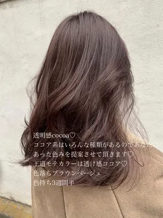 カラー ラベンダー/レイヤー スタイル🤎mamiのヘアスタイル