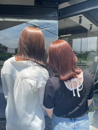 ミディアム カラー マキノ キョウカのヘアスタイル