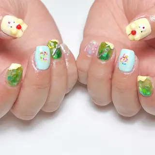 ネイル いちごパフェ ゆいのネイルデザイン