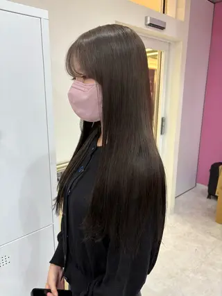 ロング カラー Hirona 縮毛矯正/髪質改善のヘアスタイル