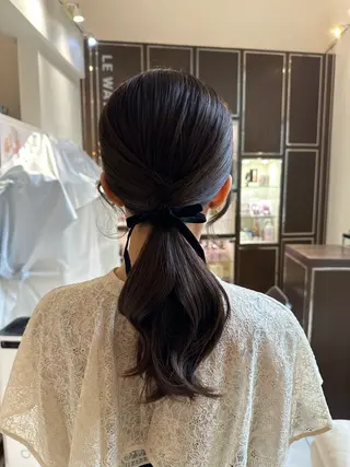 ミディアム ヘアアレンジ fiorista岡田 まゆこのヘアスタイル