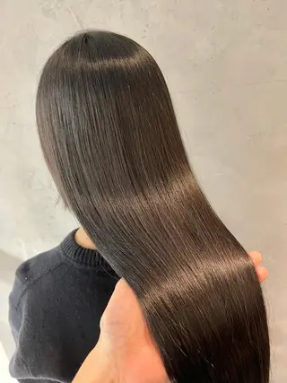 ロング カラー 縮毛矯正　野口 恵のヘアスタイル