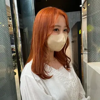 ロング カラー ヘアアレンジ TIDEHAIR SHIHOのヘアスタイル