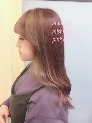 セミロング カラー _WHITE高槻店 yusukeのヘアスタイル
