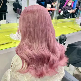 ミディアム カラー 🎀🧁ダメージレス 艶髪カラー🧁🎀のヘアスタイル