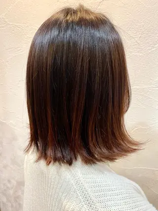 ミディアム TOMOKO 髪質改善💫縮毛矯正のヘアスタイル