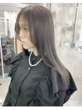 ミディアム カラー パーマ ヘアアレンジ 【ヘアケア特化型】 newi天王寺のヘアスタイル