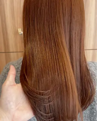 カラー 🫒🫒ブリーチなし 艶カラー🫒ヤマシロのヘアスタイル