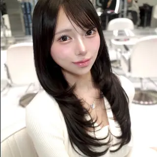 セミロング 上村 光希のヘアスタイル