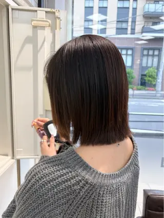 ショート 艶髪/透明感カラー 🫧韓国ヘアのヘアスタイル