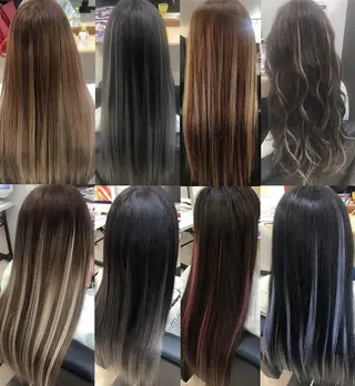 ロング カラー ヘアアレンジ E-WAVE hair × エクステ専門店ZERO所属・石田 美晃のヘアスタイル