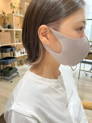 ショート カラー ハイライト／艶カラー 大河シンジのヘアスタイル