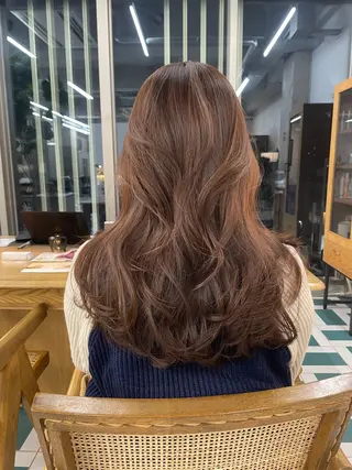 ロング カラー RIN🎀レイヤー/ ボブ/オリーブカラーのヘアスタイル