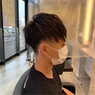 メンズ レイヤー／パーマ 西山賢志のヘアスタイル