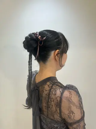 ロング ヘアアレンジ ブリーチカラー特化 美容師/𝕐𝕌𝕀のヘアスタイル