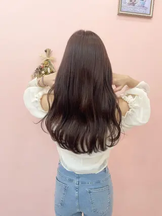 ロング カラー 山本 史奈のヘアスタイル