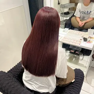 ロング カラー riko/レイヤー カット/ヘアセットのヘアスタイル
