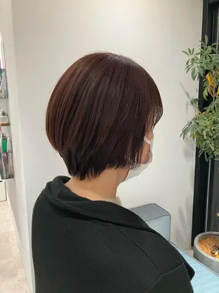 ショート サキ🤍ハイトーン 🩰くびれ巻きヘアのヘアスタイル