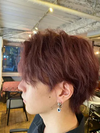 ショート カラー 艶カラー、パーマ 祥一朗 WAWAのヘアスタイル