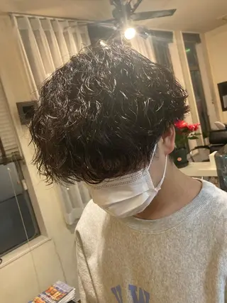 ミディアム パーマ メンズ パーマが得意な【最高 悠斗】のヘアスタイル