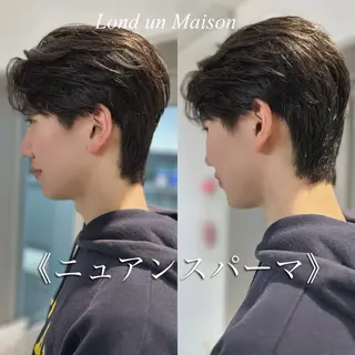 ショート カラー パーマ メンズ 朝楽メンズパーマ 🥇メンズカット吉田のヘアスタイル