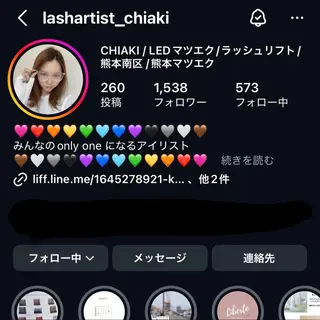 マツエク・マツパ Liberte eyelash所属・Liberte CHIAKIのマツエク・マツパデザイン