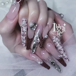 ネイル Lumière｜ ロング｜ワンホンのネイルデザイン