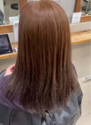 ミディアム カラー たなか なおのヘアスタイル