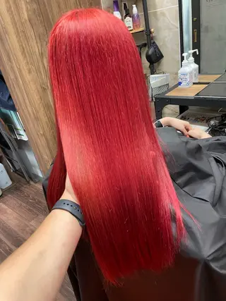 ロング カラー Lull1人美容室 バレイヤージュのヘアスタイル