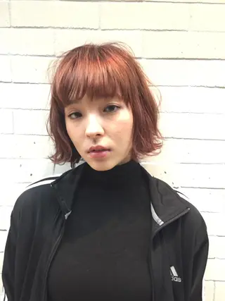 ミディアム カラー パーマ 髪質改善満足度NO1 山下のヘアスタイル