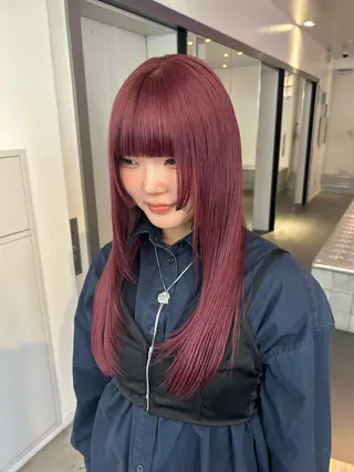 ミディアム MiRI💜地毛級 エクステ✖似合わせ技のヘアスタイル