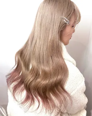 ロング ナナ♡レイヤーカット ♡似合わせカラーのヘアスタイル
