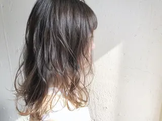 ミディアム カラー ふくだ りさ【ciAo!】のヘアスタイル