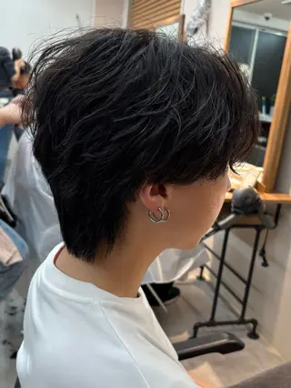 パーマ メンズ 保立/フェザーパーマ /メンズカット千葉のヘアスタイル