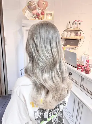 ロング カラー 髪質改善で 憧れの潤艶美髪にのヘアスタイル