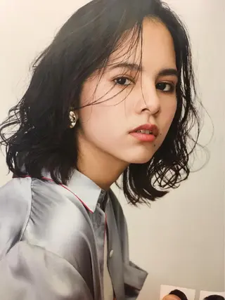ミディアム パーマ 北間 寛哉のヘアスタイル