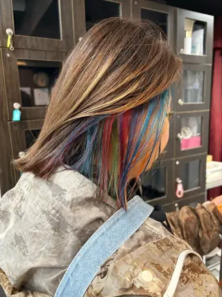 ショート カラー 🦋YUI 髪質改善 ブリーチ　着付け🦋のヘアスタイル