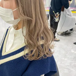 セミロング カラー ヘアアレンジ mai🍑暖色カラー /レイヤー💖のヘアスタイル