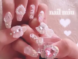 セミロング プライベートサロン nail miuのネイルデザイン