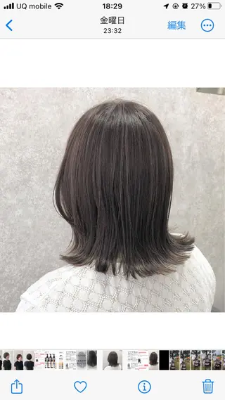 ミディアム 飛田 由貴のヘアスタイル