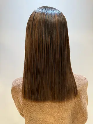 セミロング パーマ Ash桜木町🐶 勝島 翔のヘアスタイル